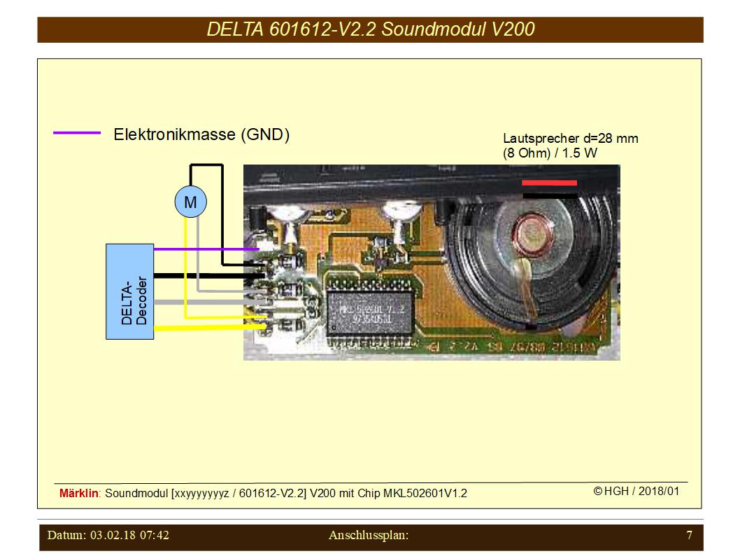 601612 V22 Soundmodul V200 Delta